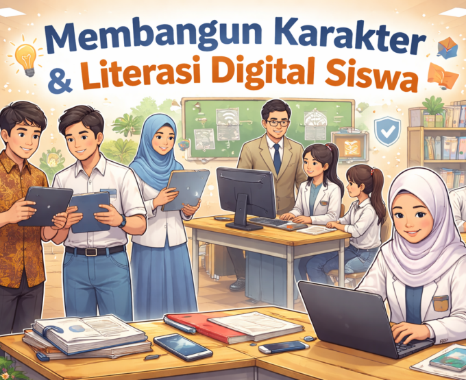 Membangun Karakter dan Literasi Digital Siswa di Era Pembelajaran Modern